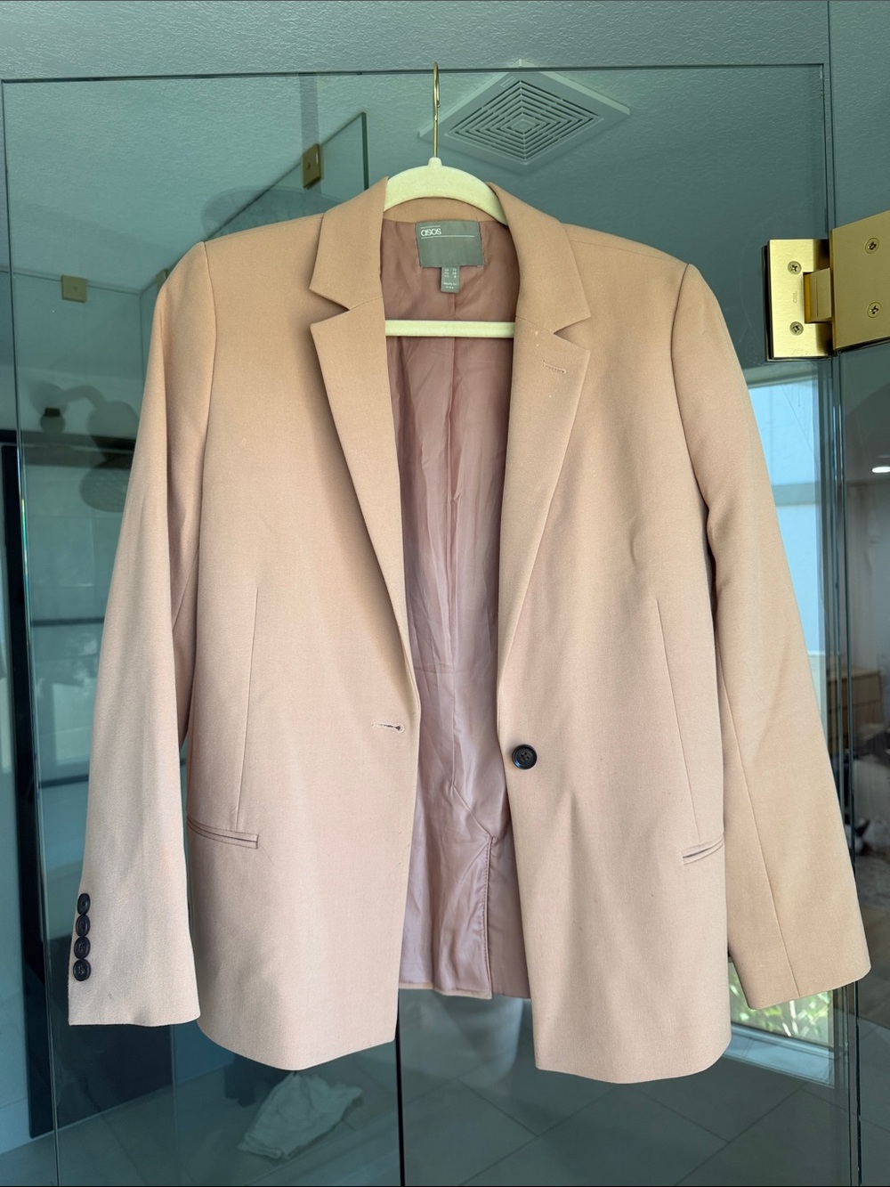 ASOS Nude Single-Button Tailored Blazer